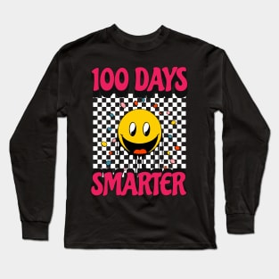 100 Days Smarter 100th Day Of School Kids Toddler Long Sleeve T-Shirt